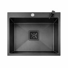 Cuba Gourmet Quadrada Aço Inox 60x40cm Black - Construinox